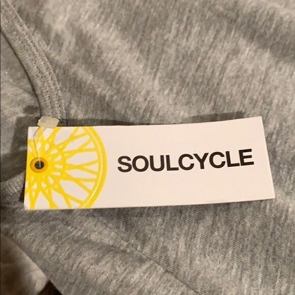 Soulcycle Vegas Print Filled Skull Grey Tank Sz S - Picture 5 of 6